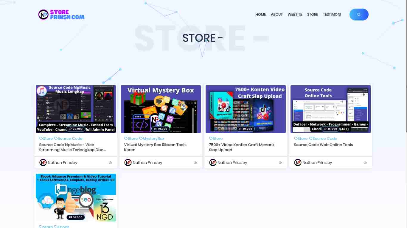 SC PrinSTORE CMS - Multifungsi: Web Store, Blog, Company, Dll