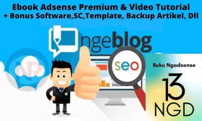 Paket Ebook Ngadsense Premium & Video Tutorial + BONUS Script/Template