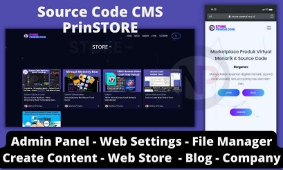 SC PrinSTORE CMS - Multifungsi: Web Store, Blog, Company, Dll